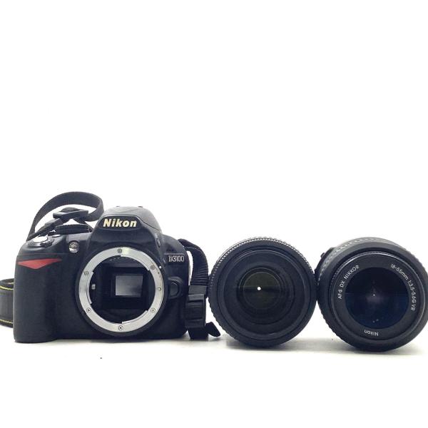 Nikon デジタル一眼 D3100 200mmダブルズームキット ブラック【難有】【最速発送】