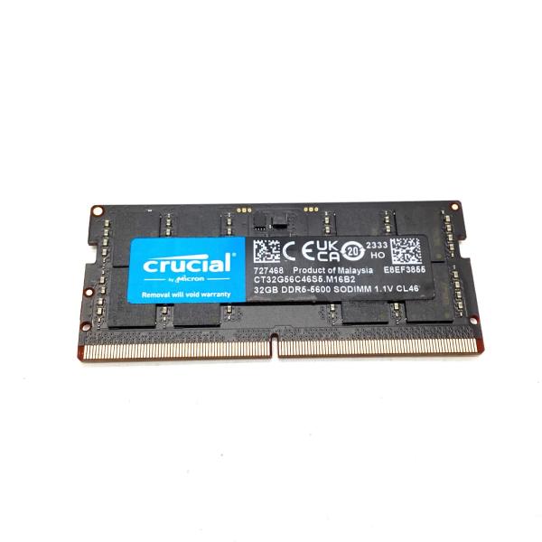 【全額返金保証】【最速発送】crucial メモリ SODIMM DDR5 32GB CT32G56...