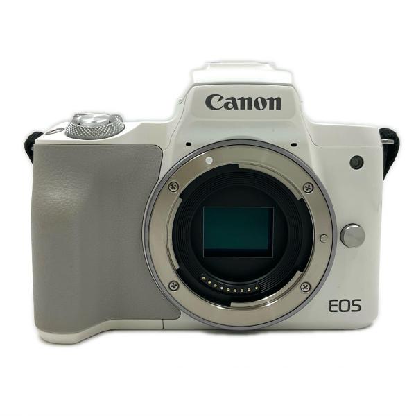 【全額返金保証】【最速発送】Canon デジタル一眼 EOS Kiss M ボディ ホワイト 美品 ...
