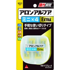 TR コニシ アロンアルファEXTRAミニ4 0.5g 4本)  #04611｜ytnetshop