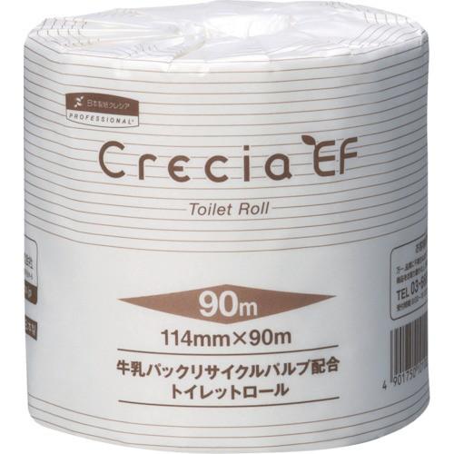 TR クレシア EFトイレットロール 90mシングル［80巻入X1ケース］