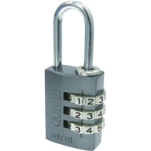 TR ABUS ナンバー可変式南京錠 145-20 チタニウム 1個｜ytnetshop