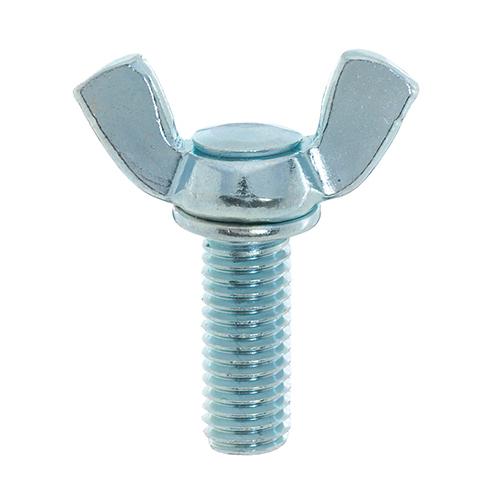 ちょうボルト ユニクロ M10X30 【80本】蝶ボルト つまみ ツマミ ねじ 八幡ねじ ネジ