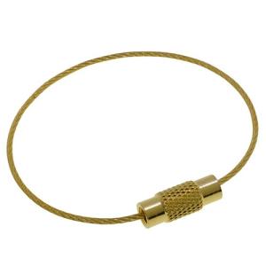 ワイヤーキーホルダー シルバー 八幡ねじ YAHATA