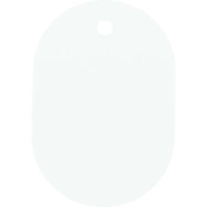 TR TRUSCO 小判札 小 45X30mm 5枚入 白