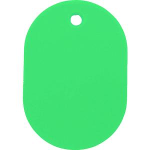 TR TRUSCO 小判札 小 45X30mm 5枚入 緑