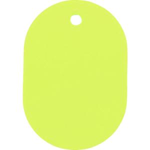 TR TRUSCO 小判札 小 45X30mm 5枚入 黄色