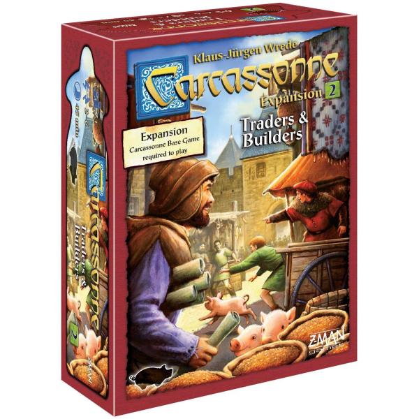 ボードゲーム カルカソンヌ拡張2【トレーダー＆ビルダー】戦略が広がる！深く没頭できる中世ボードゲーム