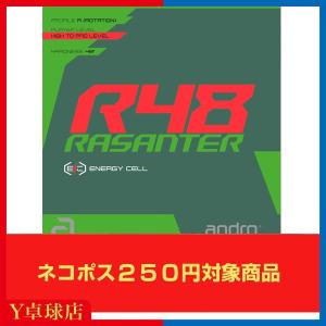 アンドロ ラザンター R48 卓球ラケット用 裏ソフトラバー レッド/ブラック/グリーン 即納 Ｙ卓球店  (andro) [M便 1/4]