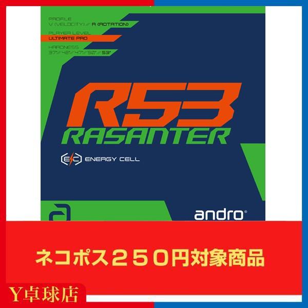 アンドロ ラザンター R53 卓球ラケット用 裏ソフトラバー レッド/ブラック 即納 Ｙ卓球店  (...