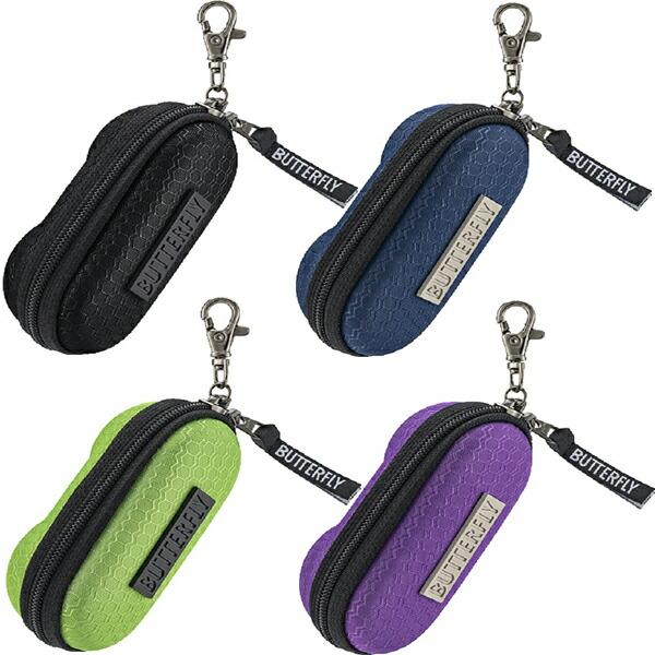 バタフライ ヘキサゴン・2ボールホルダー　ライトグリーン、ネイビー、パープル、ブラック　卓球ボールケ...