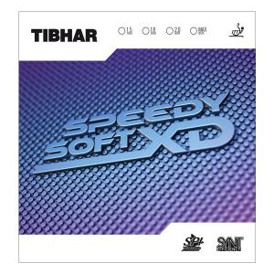 ティバー(TIBHAR) スピーディーソフト XD　表ソフトラバー 卓球ラケット用 レッド/ブラック [M便 1/4]