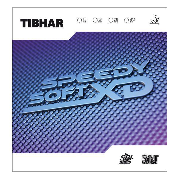 ティバー(TIBHAR)  スピーディーソフト XD　表ソフトラバー 卓球ラケット用 レッド/ブラッ...