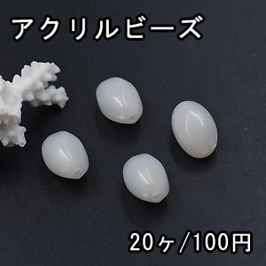 アクリルビーズ 不規則NO.3 クリーム オーロラ 11×16mm【20ヶ】｜yu-beads-parts
