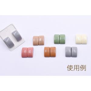 高品質デコパーツ 樹脂パーツ カーブ長方形 1...の詳細画像4