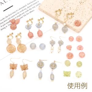 アンティーク調アクリルビーズ フロスト加工 フ...の詳細画像5