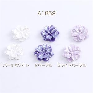 ホワイトフラワー貼付けパーツ 樹脂カボション ...の詳細画像1