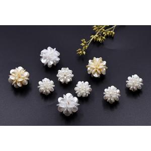 高品質アクリルチャーム 編みフラワー カン付き...の詳細画像3