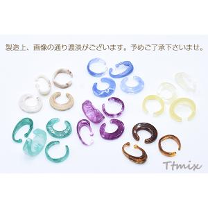高品質樹脂イヤーカフ&リング兼用 幅約8.5m...の詳細画像5