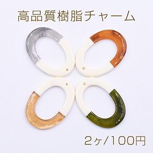 高品質樹脂チャーム オーバルフレーム 1穴 30...の商品画像