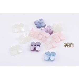 フラワーパーツ アセテート製 桜 四弁花 中心...の詳細画像2
