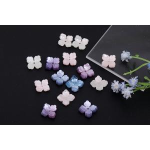 フラワーパーツ アセテート製 桜 四弁花 中心...の詳細画像3