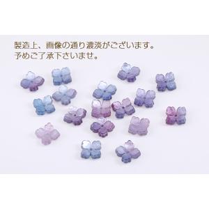 フラワーパーツ アセテート製 桜 四弁花 中心...の詳細画像4