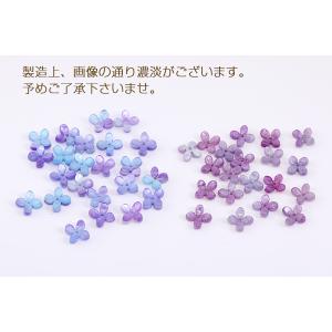 フラワーパーツ アセテート製 桜 四弁花 中心...の詳細画像3