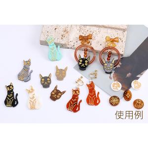 立体ネコチャーム アンティーク調アクリルチャー...の詳細画像4