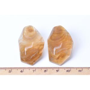 樹脂ピアス 不規則型 22×35mm(2ヶ)の詳細画像4