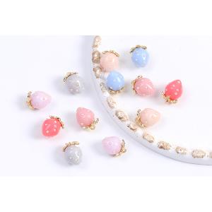 立体いちごチャーム パステルカラーイチゴチャー...の詳細画像3