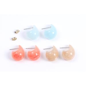 樹脂ピアス しずく型 15×23mm(2ヶ)の詳細画像4