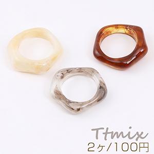 高品質樹脂リング 指輪 樹脂チャーム 25×27...の商品画像