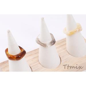 高品質樹脂リング 指輪 樹脂チャーム 25×2...の詳細画像2