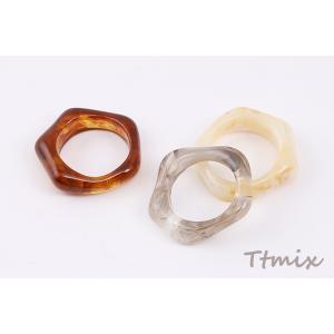 高品質樹脂リング 指輪 樹脂チャーム 25×2...の詳細画像3
