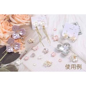 アクリルパーツ パール風 フラワー 桜 14m...の詳細画像5