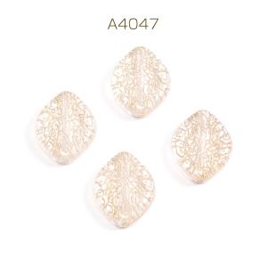 アクリルビーズ ホースアイ 15.5×20mm...の詳細画像1