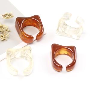 樹脂リング 指輪 不規則型 23×26mm（1ヶ）