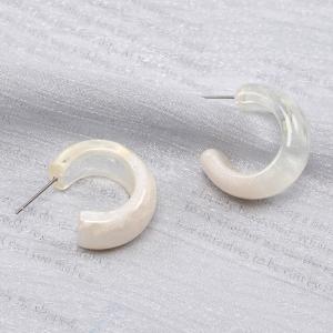 樹脂ピアス Cフープ 11.5×25.5mm ...の詳細画像2