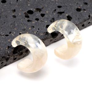樹脂ピアス Cフープ 11.5×25.5mm ...の詳細画像3