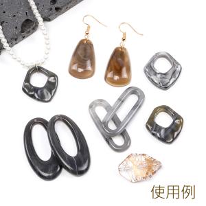 樹脂チャーム 不規則型 26.5×28mm(2ヶ)の詳細画像4