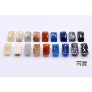 高品質デコパーツ 樹脂パーツ カーブ長方形 1...の詳細画像2