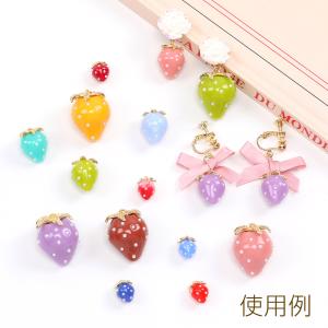 いちごチャーム 樹脂製イチゴチャーム かわいい...の詳細画像5