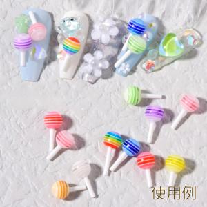 樹脂製ネイルパーツ ペロペロキャンディ ミック...の詳細画像4