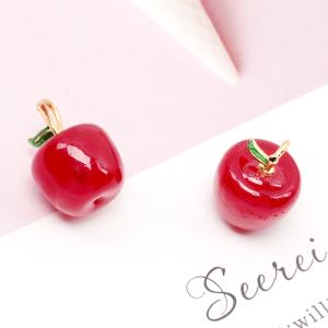 樹脂チャーム りんご リンゴ 林檎 アップル ...の詳細画像3