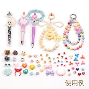アクリルビーズ 大きめ 蓄光グラデーション月ビ...の詳細画像4