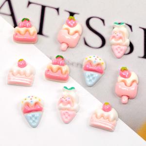 スイーツ貼付けパーツ ショートケーキ アイスク...の詳細画像3