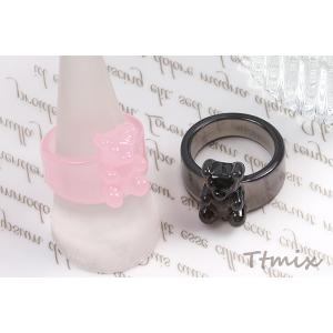 デザインリング 指輪 クマ 幅約18mm(1ヶ)の詳細画像2