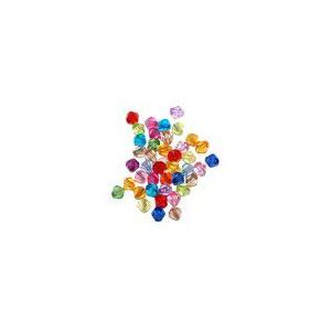 アクリルビーズ ソロバンカット カラーミックス 6mm(100g/1200ヶ