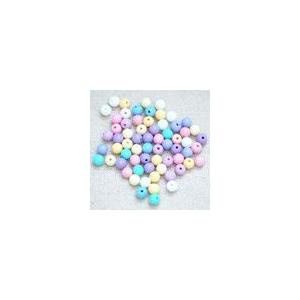 アクリルビーズ 丸玉 カラーミックス 6mm(10g/90ヶ)｜yu-beads-parts